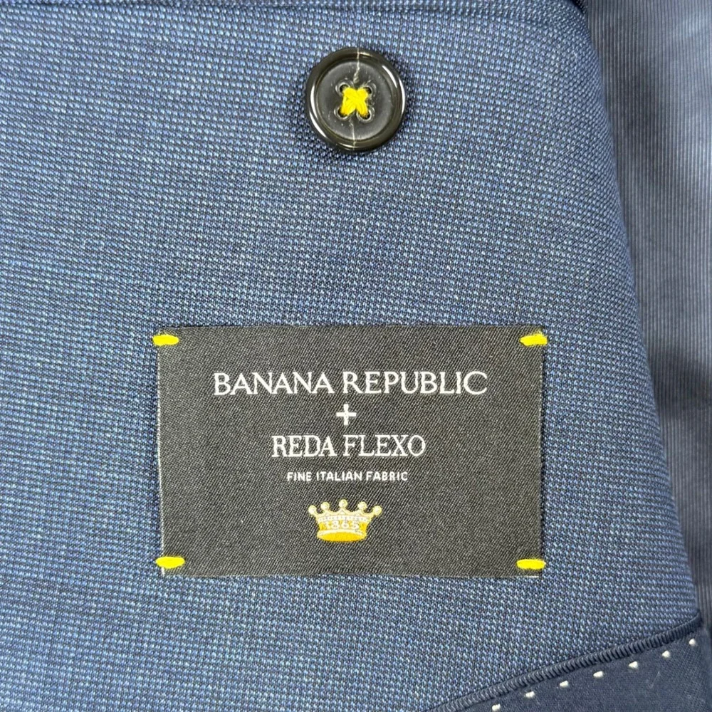 NWOT Banana Republic Mens 44R Reda Flexo Italian Wool Tailored Slim Fit Blazer